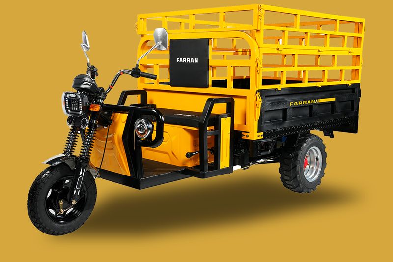 Farran Hauler | 3-Wheel Electric UTV with High-Fence Sides & Largest Cargo Bed